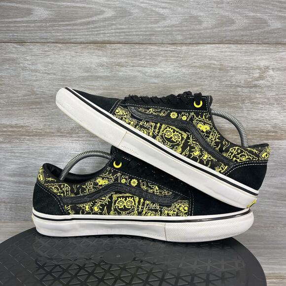 Vans x Men’s SpongeBob SquarePants Mike Gigliotti Old Skool Sneakers Size 9.5 - Picture 8 of 9